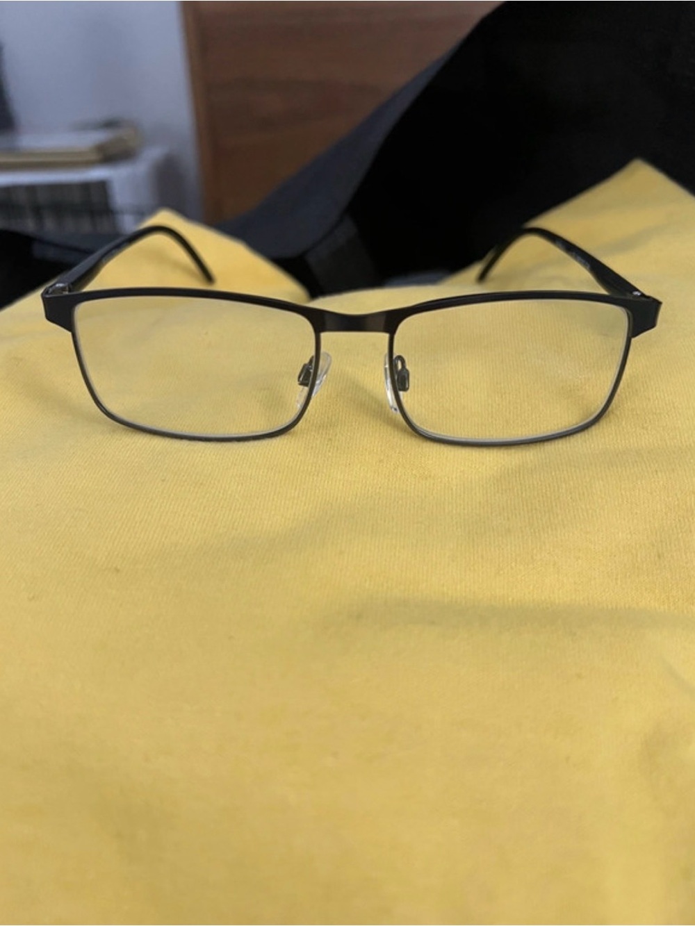 dark gunmetal finish +1.25 magnification reading glasses (Equate VRM1902)